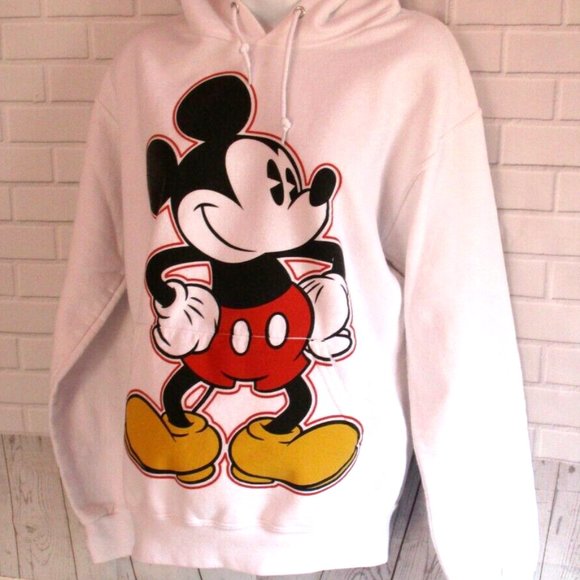Disney Parks Mickey Mouse Hoodie Small White - Picture 4 of 7